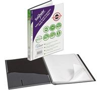 Snopake Reborn [100% Recycled] A4 Premium Presentation Display Book 40 Pockets / 80 Sides to View - Black [Pack of 1] Ref: 15926