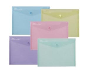 Snopake Reborn Document Wallet Press Stud PP (Polypropylene) Portrait and Landscape 22 (W) x 2 (D) x 18 (H) cm Assorted Pack of 5