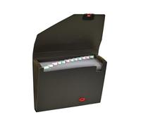 Snopake Reborn Organiser 13-Part A4 Polypropylene Black 11219