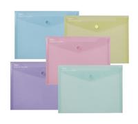 Snopake Reborn Polyfile A5 Assorted (Pack of 5) 15910