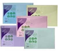 Snopake Reborn Polyfile Foolscap Assorted (Pack of 5) 15914