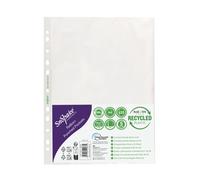 Snopake Reborn Punched Pockets A4 Polypropylene Clear (Pack of 25) 15938