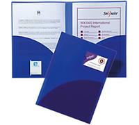 Snopake A4 Electra Blue TwinFile [Pack of 5] Polypropylene Presentation/Report File [14032]