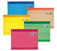 Snopake Zip Lock Bags 15299 A4+ Zip PP (Polypropylene) Landscape 37 (W) x 26 (H) cm Assorted Pack of 25