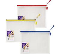 Snopake Zip Lock Bags Foolscap Zip EVA (Ethylene-Vinyl Acetate) 36.2 (W)2.8 (D)27.7 (H) cm Transparent Pack of 3