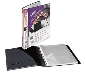 Snopake ZipIt A4 Presentation ReOrganiser Display Book 40 Pockets - Black [Pack of 1] Ref: 15780