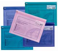 Snopake Zippa Bag Plastic Folder Zip Pull Flexible A5 Assorted Ref 14135 [Pack of 25]