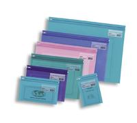 Snopake Snopake Zippa Bag S Polypropylene A5 140 Micron Electra Assorted Colours