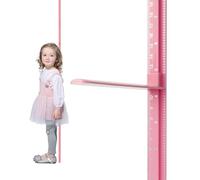 SNOPARD Baby Growth Chart,Removable Growth Height Chart 79 inch, Wall Decor Room Nursery, Handing Ruler Height Measurement for Kids Portable (Pink)
