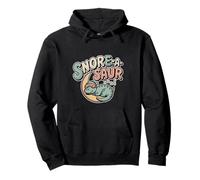 Snore-A-Saur Dinosaur Sleep Puns - Pullover Hoodie