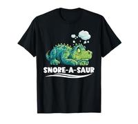 Snore-A-Saur Dinosaur Sleep Puns - T-Shirt