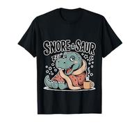 Snore-A-Saur Dinosaur Sleep Puns - T-Shirt