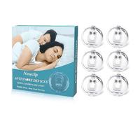 Snore Stopper, Anti snoring Nose Clip, 6 Pieces Anti snoring Nose Spreader, Anti snoring Magnetic Nose Clip, BPA-Free - odourless [Set of 6]