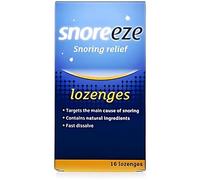 Snoreeze 16 Lozenges - Dual-Action Anti-Snoring Relief with Natural Ingredients, Fast-Dissolving Mint Flavour, Hydrates Throat Tissue for Up to 8 Hours | SterlingSquare
