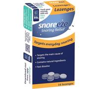Snoreeze Anti-Snoring Lozenges - Dry Mouth Relief, Naturally Lubricates Throat, Use with SoundSleep App, Mint Flavour, Pack of 16 | SterlingSquare