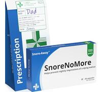 SnoreNoMore Funny Stocking Fillers for Men Christmas & Birthday Gifts for Him Funny Secret Santa Gifts for Men Joke Snoring Pills Box (Supplied Empty)