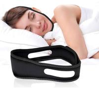 Snoring Chin Strap Anti Snoring Aid for Women & Men (Black)