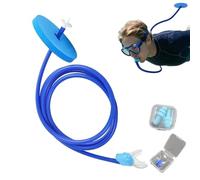 Snorkel Adult, Anti-Splash Swimming Diving Gear, Set With Ear Plugs Nose | The Float- Swimming Breathing Tubewith Earplugs And Nose Clip For Underwater Lap Training River Lake Pool Beach