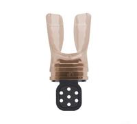 Snorkel Breathing Tube Regulator with Thermoplastic Moldable Mouthpiece Designed for Custom Fit and Extended Use in Water Activities (Brown)