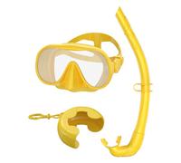 Snorkel Equipment for Adults | Panoramic Glasses with Anti-Leak Seal, with Case and Folding Tube with Adjustable Strap, for Training, Island Trips, Diving and Beach Excursions