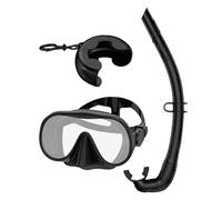Snorkel Equipment, Panoramic Goggles with Anti-Leak Seal - Foldable with Case and Adjustable Strap | for Men Women Sports Family Swimming Diving Beach