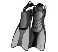 Snorkel Fins, Adjustable Swimming Fins for Adults Men Training Fins for Snorkelling and Swimming Diving Fins Grey,size S/M
