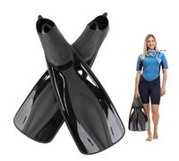 Snorkel Fins - Adult Snorkeling Full Foot Pocket Fins - 1 Pair Travel Size Outdoor Diving Training Gear Sports Water Activities for Beach Pool Sea Shallow Deep Water