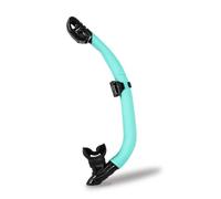 Snorkel for Swim Training, Dry Top Freediving Snorkel with Purge Valve for Adults(Blue)