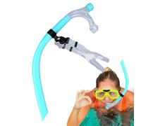 Snorkel For Swimming Laps - 42.6Cm PC Silicone Built, Small Swimming Snorkel, Training Headband Support, Nozzle Tube | For Adults Men Women Pool Open Water Outdoor Diving Swimmer Exercise Training