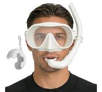 Snorkel Gear Adult - Wide View Goggles, Leak Proof, Foldable Snorkel Tube, Adjustable Fit System, Portable Storage Box, Beach Island Use, Underwater Adventure Kit enhancing underwater