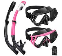 snorkel gear for adults dry snorkel mask set snorkel mask set adult snorkel mask panoramic wide view anti fog snorkel packs