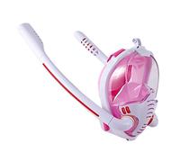 Snorkel Mask Diving Gear, Snorkel Set 180° Panoramic Diving Snorkeling Swimming Mask With Camera Moun Snorkeling Gear(Pink)