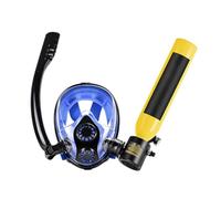 Snorkel Mask Full Face Scuba Mask with Mini Scuba Tank for Underwater Breath Support, 5-10 Minutes Dive Duration