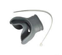 Snorkel Mouthpiece For Standard Diving Regulators Featuring Silicone Construction And Tongue Rest Design(Dark Gray)