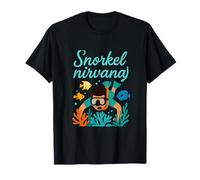Snorkel Nirvana Beach Squad Tropical Coral Art T-Shirt