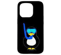 Snorkel Penguin Snorkeling Water Bird Scuba Diver Case for iPhone 15 Pro
