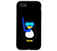 Snorkel Penguin Snorkeling Water Bird Scuba Diver Case for iPhone SE (2020) / 7/8