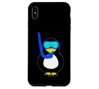 Snorkel Penguin Snorkeling Water Bird Scuba Diver Case for iPhone XS Max