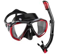 Snorkel Set Adult Dry Snorkel Set, Snorkel Mask, Anti-Fog Diving Mask with Snorkel Set, Professional Diving Goggles, Snorkelling Equipment for Snorkelling & Diving