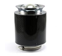 Snorkel Universal Car Performance Engine Filters High Flow Air Filter For Auto Cold Intake Kit 76mm Carbon Fiber Cover Racing Sports Air Intake Hose(155MM-Medium)