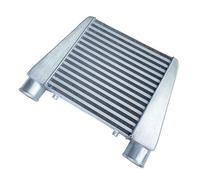 Snorkel Universal For Turbo Car Intercooler 280x280x76mm Aluminum Cold Air Intake Radiator 2.5inch Inlet 63mm Outlet Air Intake Hose
