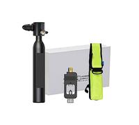 Snorkeling Equipment, 0.5L Portable Underwater Emergency Respirator, Spare Full Set Of Gas Cylinders Diving Supplies And Equipment Support 510-15 Minutes Underwater Breathing, Diving Equipment(Nero)