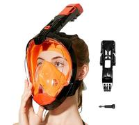 Snorkeling Face Cover - Snorkeling Cover Adult | Anti-Leak Panoramic Snôrkeling Covers | Automatic Drainage Underwater Breathing Gear for Swimmers Explorers Travelers Beginners Hobbyists