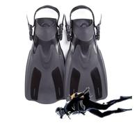 Snorkeling Fins - Portable Swimming Fins - Adjustable Open Heel Fins | Refined Workmanship Short Fins for Men and Women, Swimming Fins for Divers, Swimmers, B