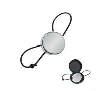 Snorkeling for Cave Diving Underwater Observation Plastic Glass Construction Strap - Compact 56x12mm Safety Mirror for Scuba Diving Wrist Mirror Having Adjustable Elastic(Silver)