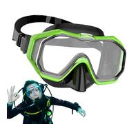 Snorkeling Goggles Adult - Clear Tempered Glass, Nose Cover Uv Protection | Silicone, Tempered Glass Waterproof Soft Silicone Seal Perfect Recreational Diving, Swimming, Sea Exploration Gear