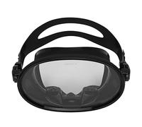 Snorkeling Goggles Professional Gear with Nose Clip Non Fog Tempered Glass for Diving Swimming Men Women Universal Black 186x118mm