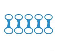 Snorkeling Mask Holder Clips, Elastic Silicone Snorkel Mask Strap Keeper Holder Clip for A Breathing Tube With A Diameter Of 27mm, 88x33x3.5mm(Blue)