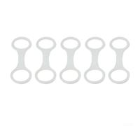 Snorkeling Mask Holder Clips, Elastic Silicone Snorkel Mask Strap Keeper Holder Clip for A Breathing Tube With A Diameter Of 27mm, 88x33x3.5mm(White)