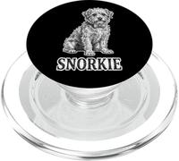 Snorkie Dog with Bow Tie Schnauzer Yorkie Mix PopSockets PopGrip for MagSafe